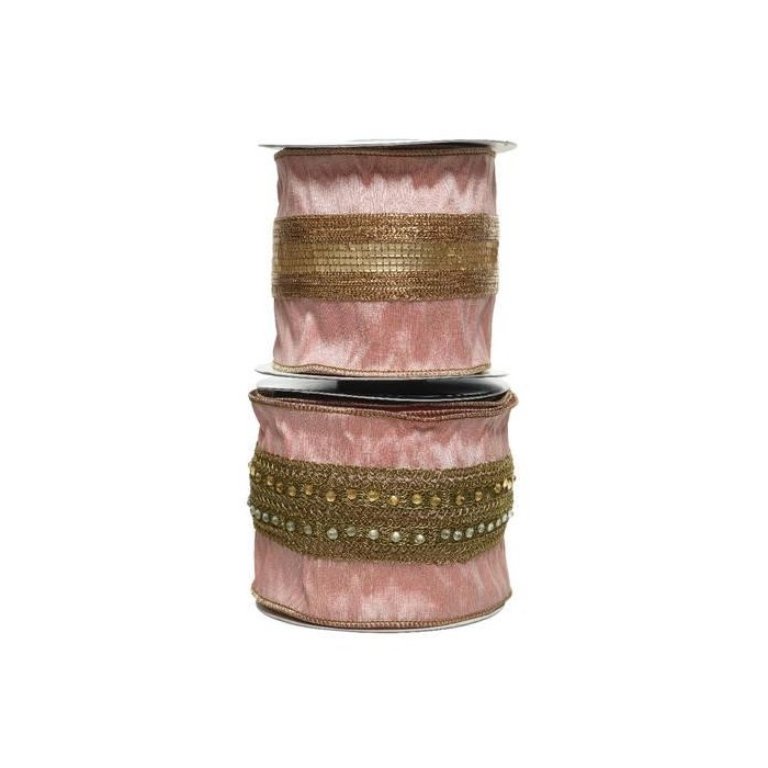 NASTRO ORGANZA 2ASS BLUSH PINK